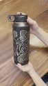 Laser Engraved Knitting Pattern 40 Oz Water Bottle